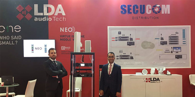 lda audio tech acude a la feria cairo ict con su partner secucom