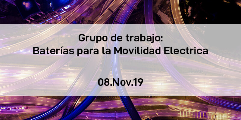 Grupo de Trabajo de Baterías para la movilidad eléctrica