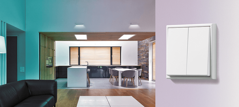 Nuevos emisores murales con Bluetooth LE y para Philips Hue de JUNG