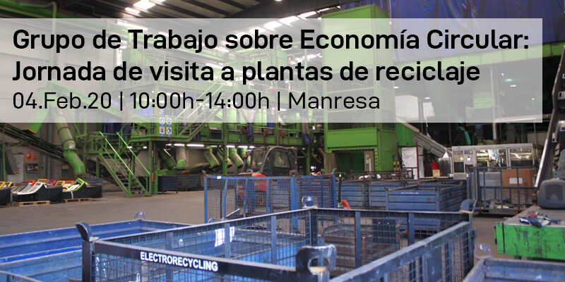 Grupo de Trabajo sobre Economía Circular: Jornada de visita a plantas de reciclaje
