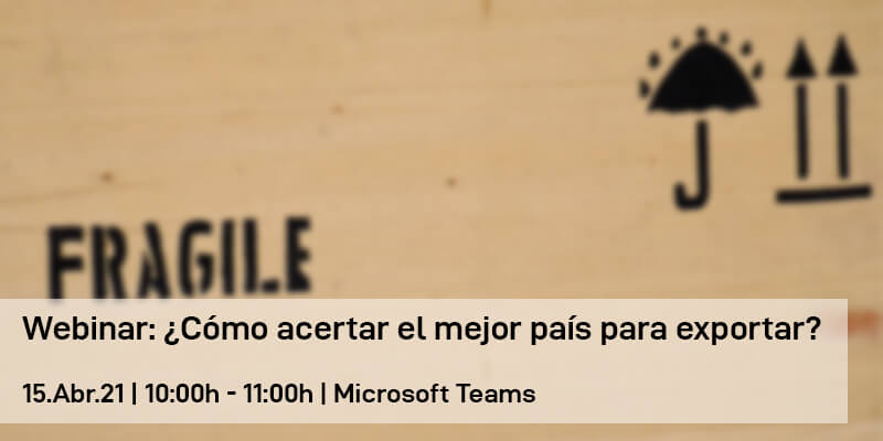 Webinar: ¿Cómo acertar el mejor país para exportar?