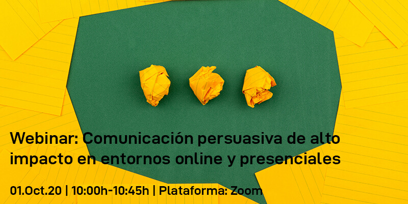 Webinar: Comunicación persuasiva de alto impacto