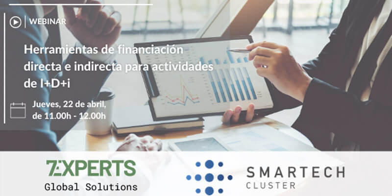 Webinar: Herramientas de financiación directa e indirecta para actividades de I+D+i